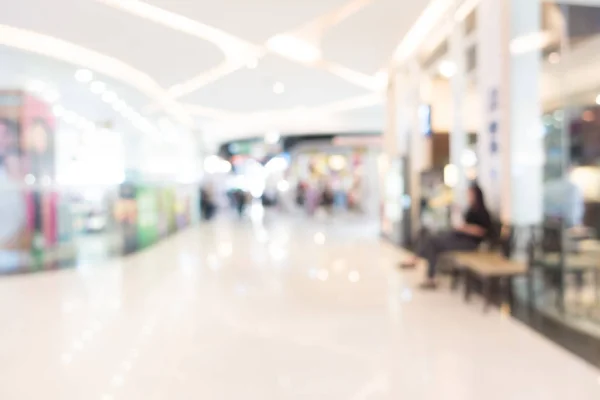 Loja de departamento de borrão abstrato com shopping center — Fotografia de Stock