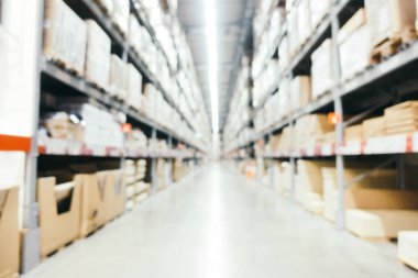 Soyut bulanıklık ve ufuk depo mağaza iç