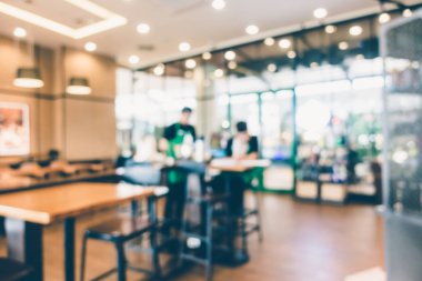 Soyut bulanıklık kahve dükkanı