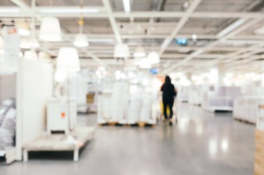 Soyut bulanıklık ve ufuk mobilya Dekorasyon iç shoppi