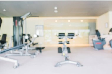 Soyut bulanıklık ve ufuk spor spor salonu ve fitness ekipmanları