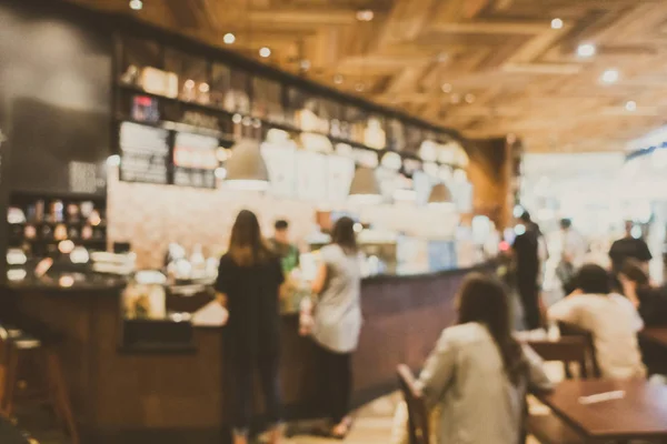 Absztrakt blur és defocused kávézó-kávézó és étterem inte — Stock Fotó