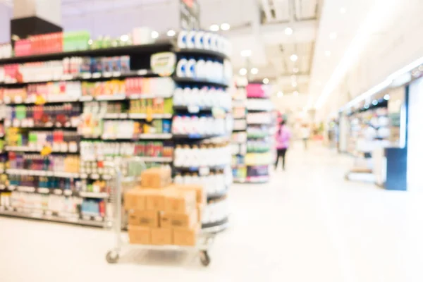 Abstraktní rozmazání a rozostření supermarket — Stock fotografie