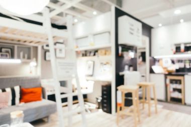 Soyut bulanıklık ve ufuk mobilya Dekorasyon iç shoppi