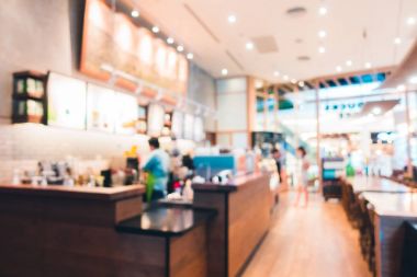 Soyut bulanıklık ve ufuk kafe Cafe iç