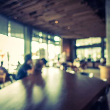 Soyut bulanıklık ve ufuk kafe Cafe iç
