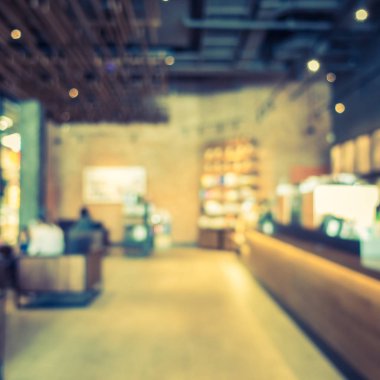 Soyut bulanıklık ve ufuk kafe Cafe iç