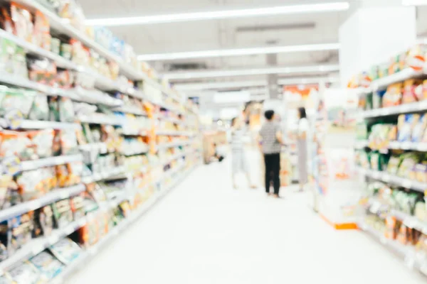 Supermercato sfocato e sfocato astratto — Foto Stock
