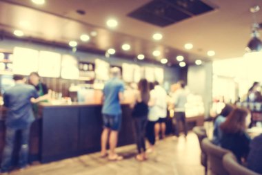 Soyut bulanıklık kahve dükkanı