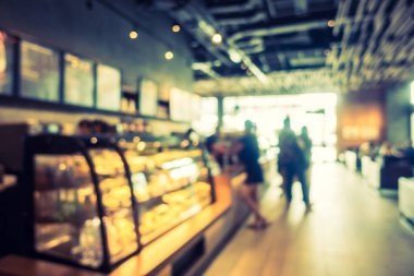 Soyut bulanıklık ve ufuk kafe Cafe iç