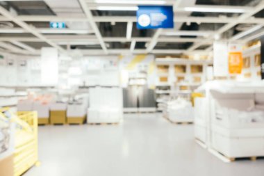 Soyut bulanıklık ve ufuk mobilya Dekorasyon iç shoppi