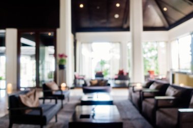 Soyut bulanıklık ve ufuk lüks otel ve lobi iç
