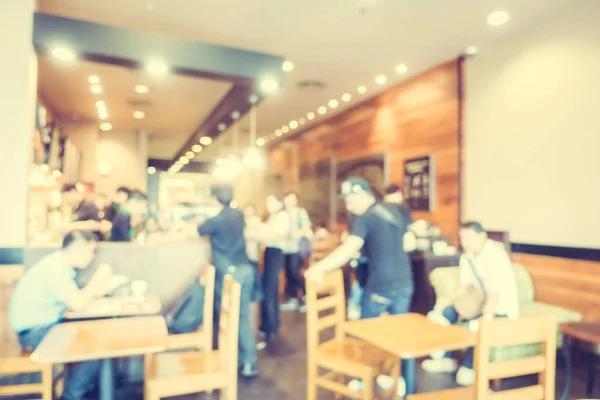 Abstract defocused with blur and bokeh in coffee shop — Stock Photo, Image