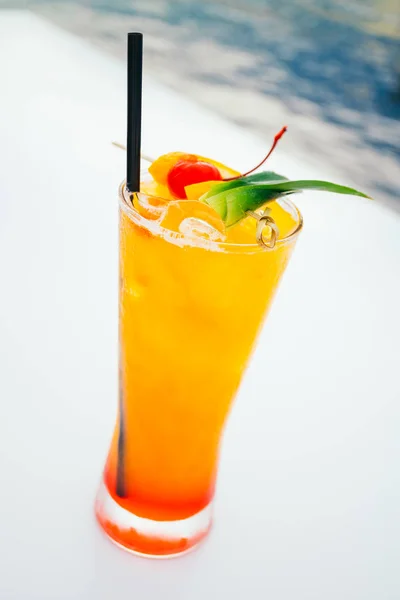 Eis trinken Cocktails Glas — Stockfoto