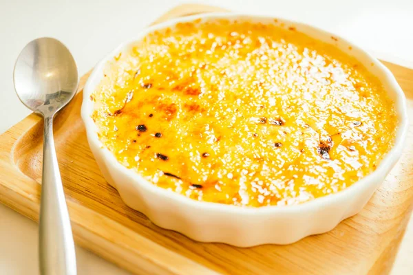 Crema de vainilla brulee — Foto de Stock