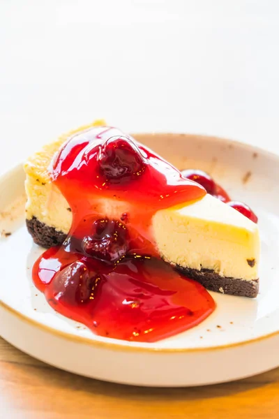 Jordgubbscheese Cake — Stockfoto