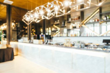 Soyut bulanıklık ve ufuk Restoran iç