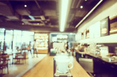Soyut bulanıklık ve ufuk kafe Cafe iç