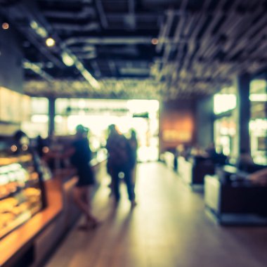 Soyut bulanıklık ve ufuk kafe Cafe iç