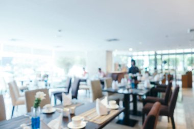 Soyut bulanıklık ve ufuk Restoran iç