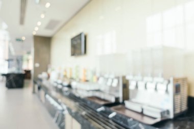 Soyut bulanıklık ve ufuk restoran ve kahve iç