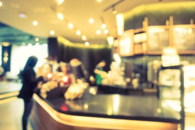 Soyut bulanıklık ve ufuk restoran ve kahve iç