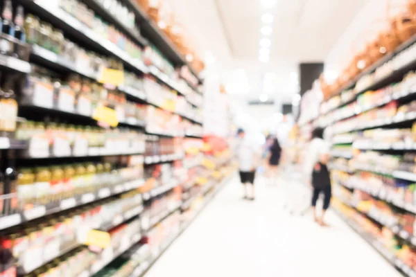 Desfoque abstrato e supermercado desfocado — Fotografia de Stock