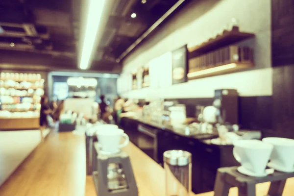 Abstract blur and defocused coffee shop cafe interior