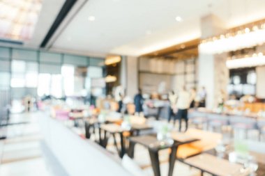 Soyut bulanıklık ve ufuk Restoran iç