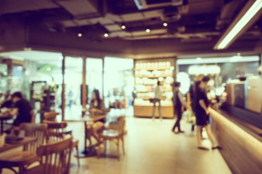 Soyut bulanıklık ve ufuk kafe Cafe iç