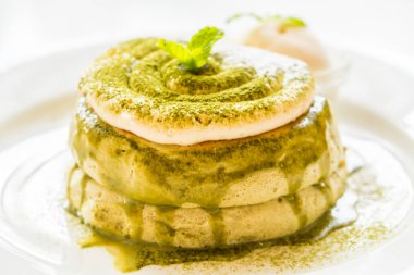 Yeşil çay matcha krep