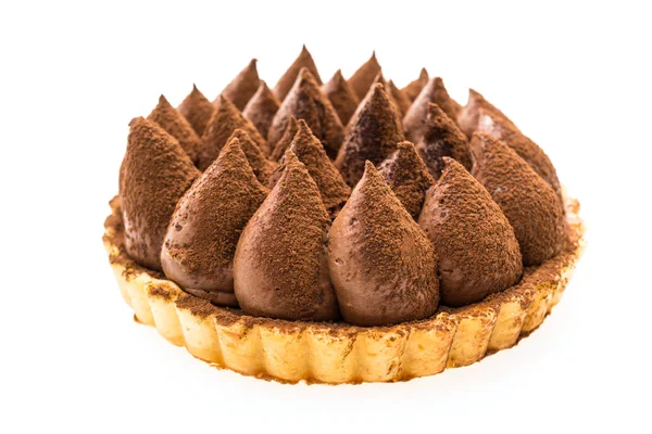 Chocolate tart dessert — Stock Photo, Image