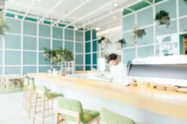Cafetería abstracta borrosa y desenfocada cafetería y restaurante inte —  Fotos de Stock