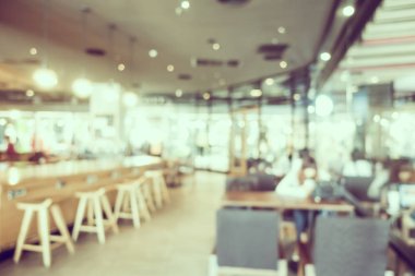 Soyut bulanıklık ve ufuk kafe Cafe iç