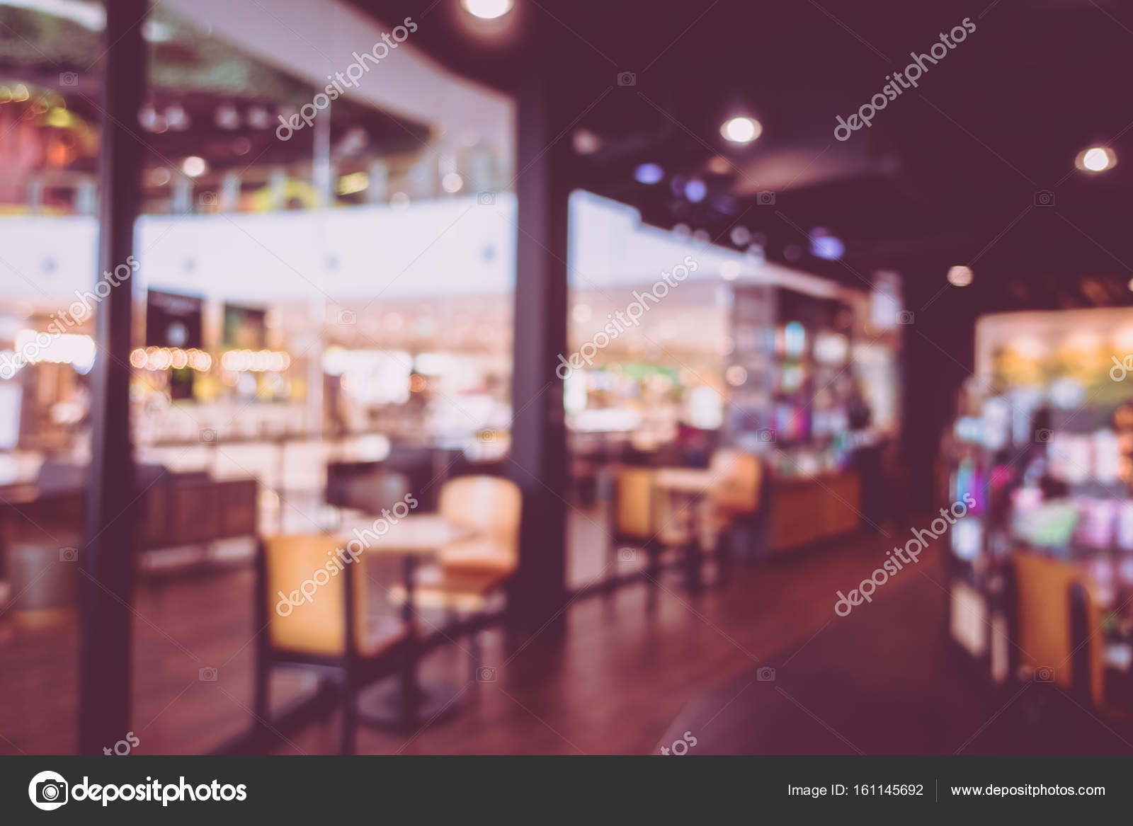 Abstract Blur And Coffee Shop Cafe Interior For Background Stock Photo Image By C Mrsiraphol