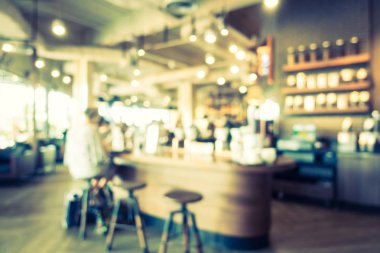 Soyut bulanıklık ve ufuk kafe Cafe iç