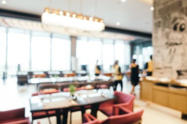 Soyut bulanıklık ve ufuk Restoran iç