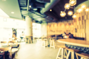 Soyut bulanıklık ve ufuk kafe Cafe iç