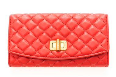 Kırmızı deri kadın cüzdan