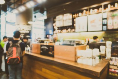 Soyut bulanıklık ve ufuk kahve dükkanı kafe ve Restoran Inte