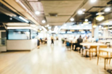 Soyut bulanıklık ve gıda mahkeme Merkezi bölümü stor defocused