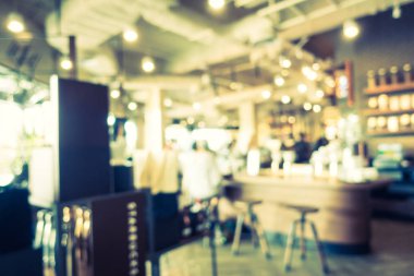 Soyut bulanıklık ve ufuk kafe Cafe iç