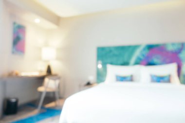 Soyut bulanıklık yatak odası