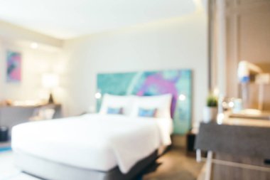 Soyut bulanıklık yatak odası