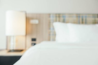 Soyut bulanıklık ve ufuk güzel lüks yatak odası iç