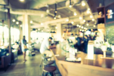 Soyut bulanıklık ve ufuk kafe Cafe iç