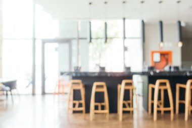 Soyut bulanıklık ve ufuk restoran ve kahve iç