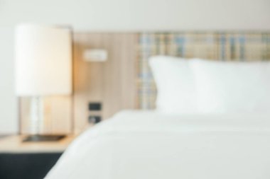 Soyut bulanıklık ve ufuk güzel lüks yatak odası iç