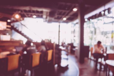Soyut bulanıklık ve kafe Cafe iç arka planı için