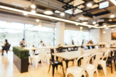 Soyut bulanıklık ve gıda mahkeme Merkezi bölümü stor defocused